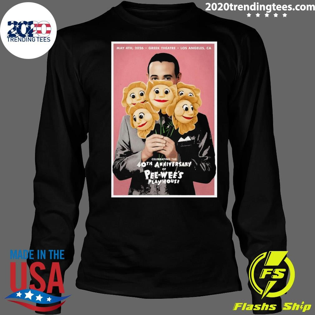 Celebrating The 40th Anniversary Of Pee-Wee’s Playhouse Herman Greek Theatre, Los Angeles CA May 4 2026 Shirt