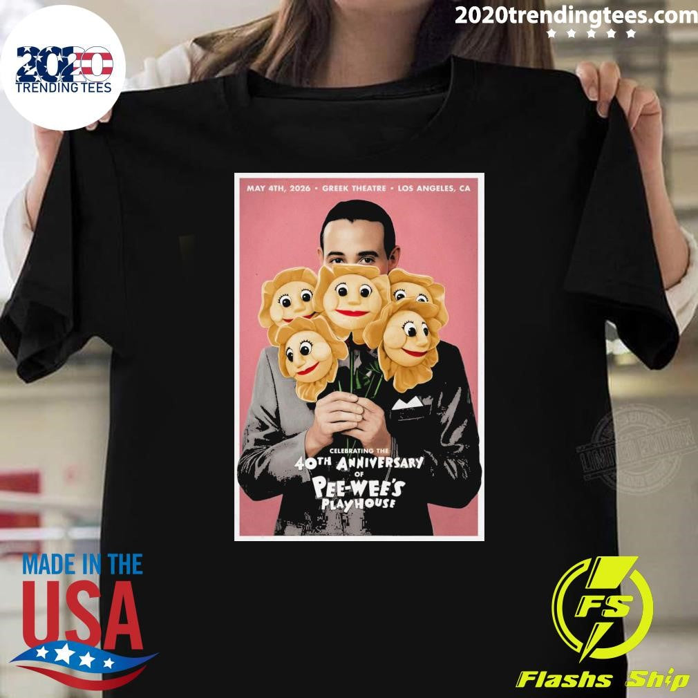 Celebrating The 40th Anniversary Of Pee-Wee’s Playhouse Herman Greek Theatre, Los Angeles CA May 4 2026 Shirt