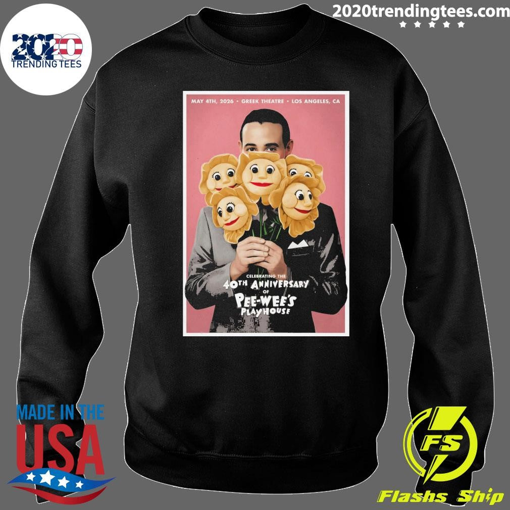 Celebrating The 40th Anniversary Of Pee-Wee’s Playhouse Herman Greek Theatre, Los Angeles CA May 4 2026 Shirt