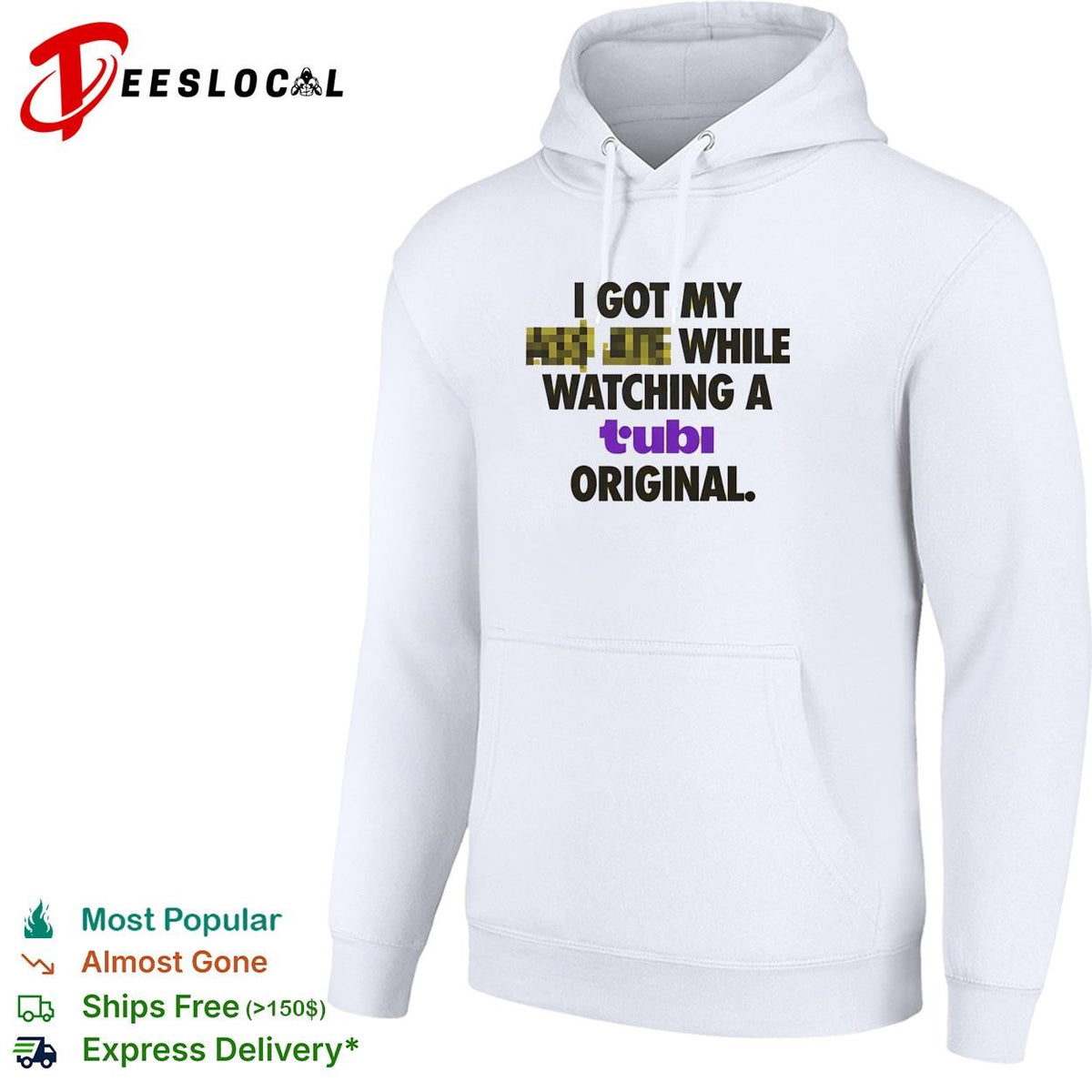 Censored joke streaming original humor bold text shirt