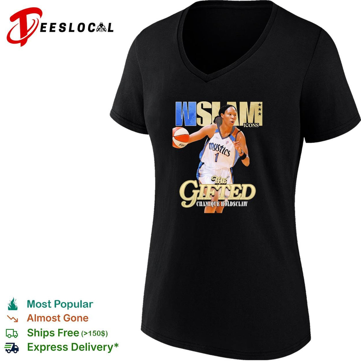 Chamique Holdsclaw the gifted WSLAM Icons Washington Mystics WNBA shirt