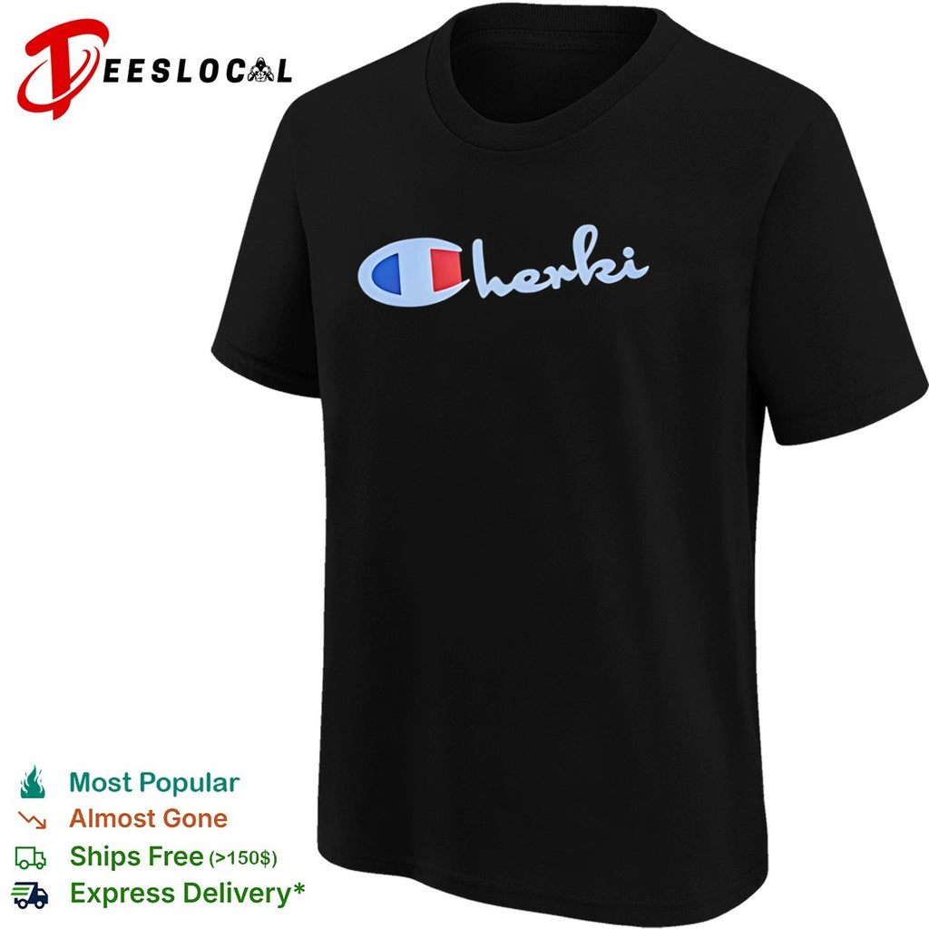 Champion herki logo parody shirt