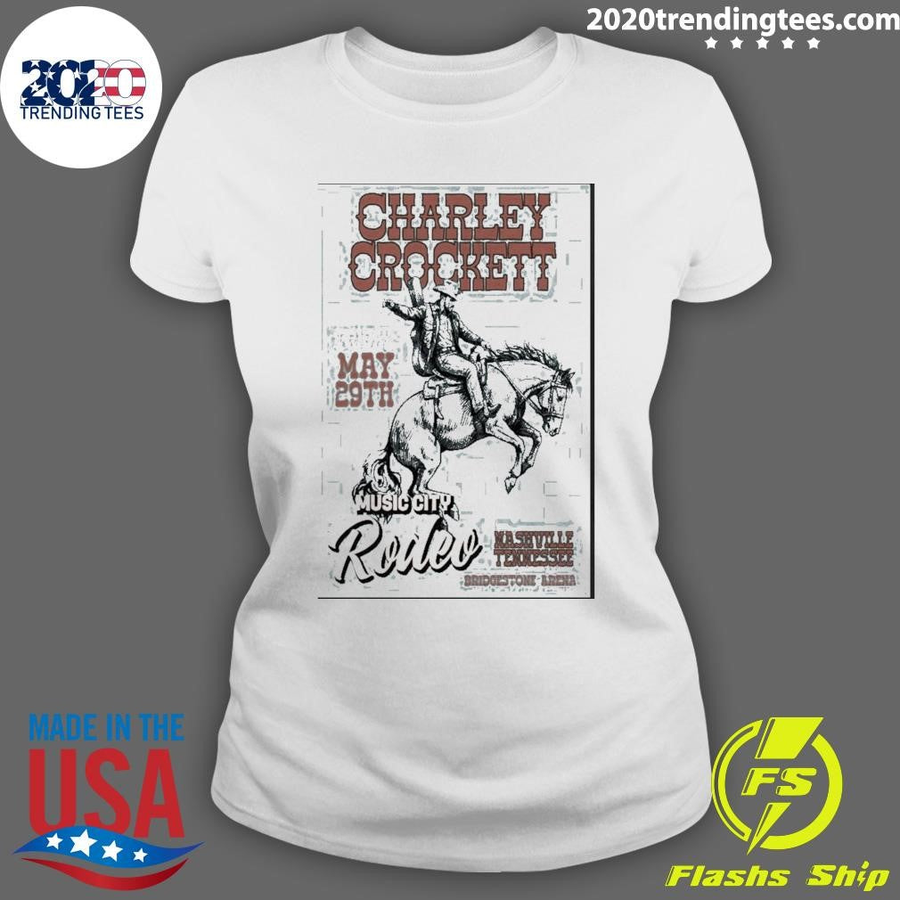 Charley Crockett Nashville Tn Tour On May 29 2026 Poster Shirt