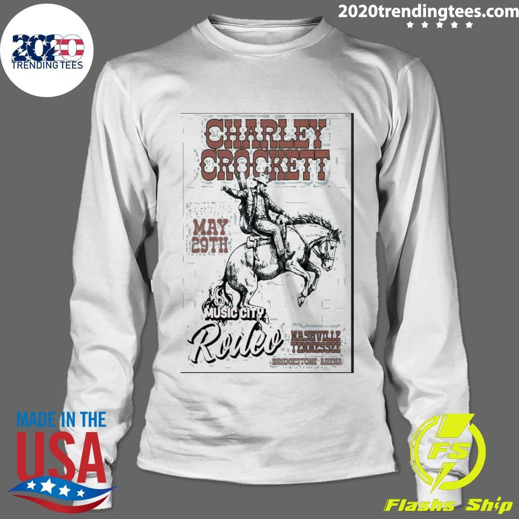 Charley Crockett Nashville Tn Tour On May 29 2026 Poster Shirt