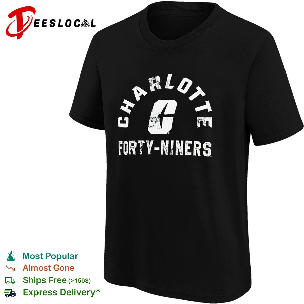 Charlotte Forty Niners logo shirt