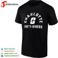 Charlotte Forty Niners logo shirt