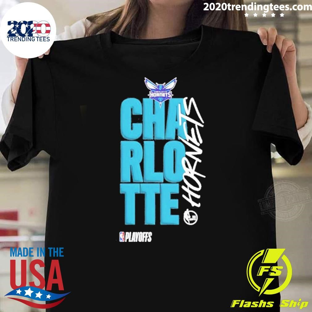 Charlotte Hornets 2026 Nba Playoff Black Shirt