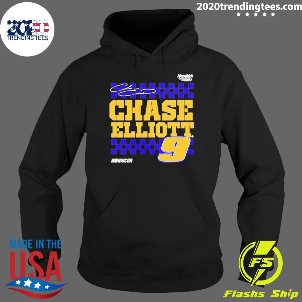 Chase Elliott 9 Nascar Vive La Fete Autographed Shirt