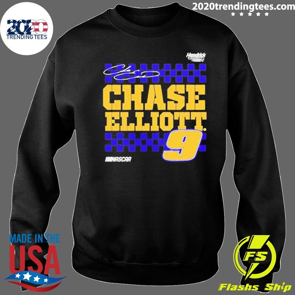 Chase Elliott 9 Nascar Vive La Fete Autographed Shirt