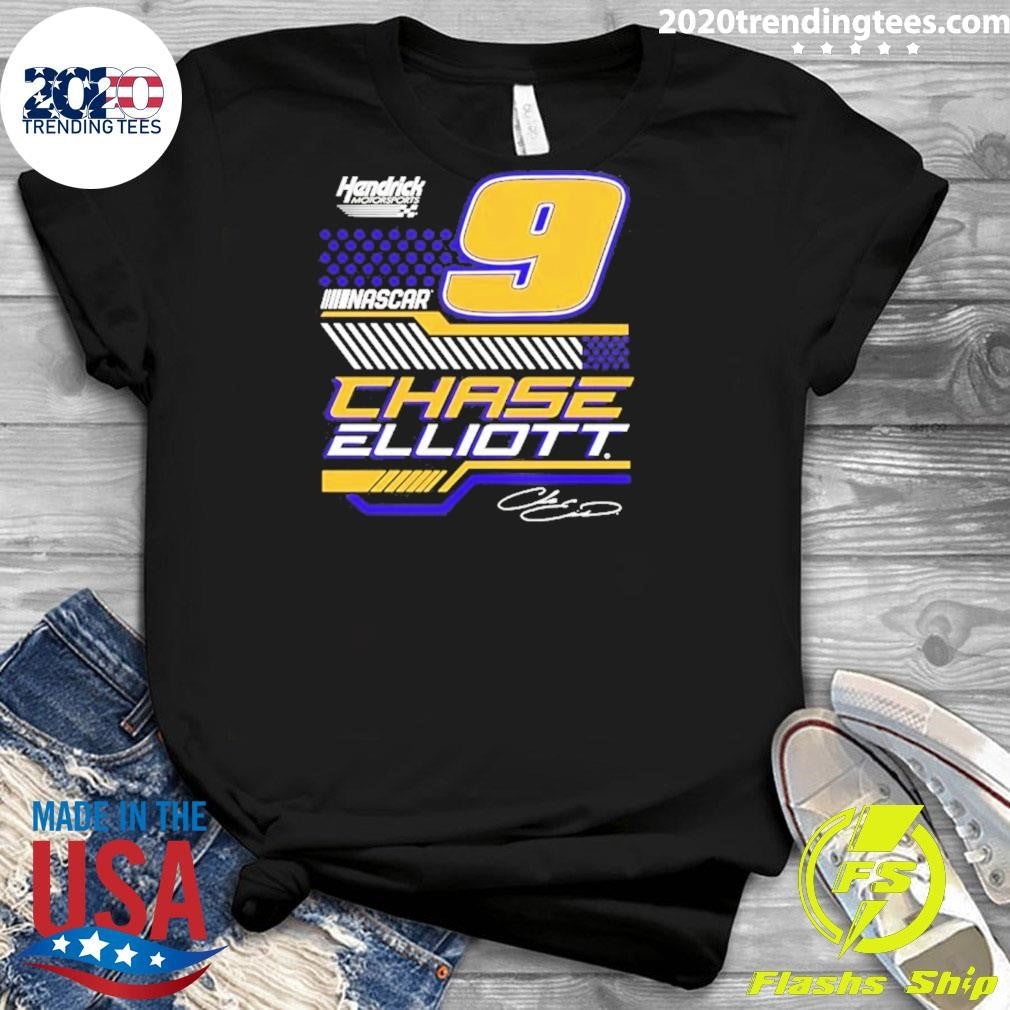 Chase Elliott 9 Nascar Vive La Fete Signature Shirt