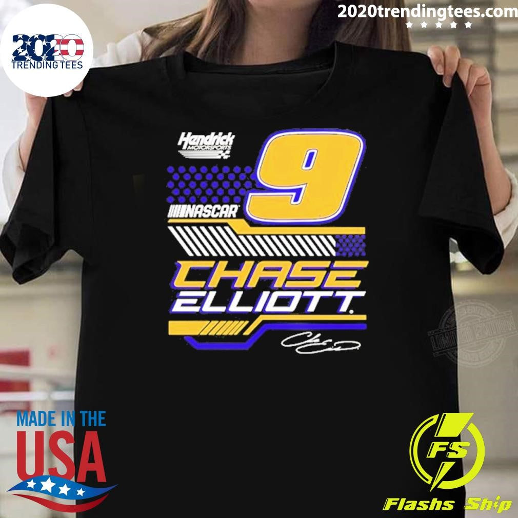 Chase Elliott 9 Nascar Vive La Fete Signature Shirt