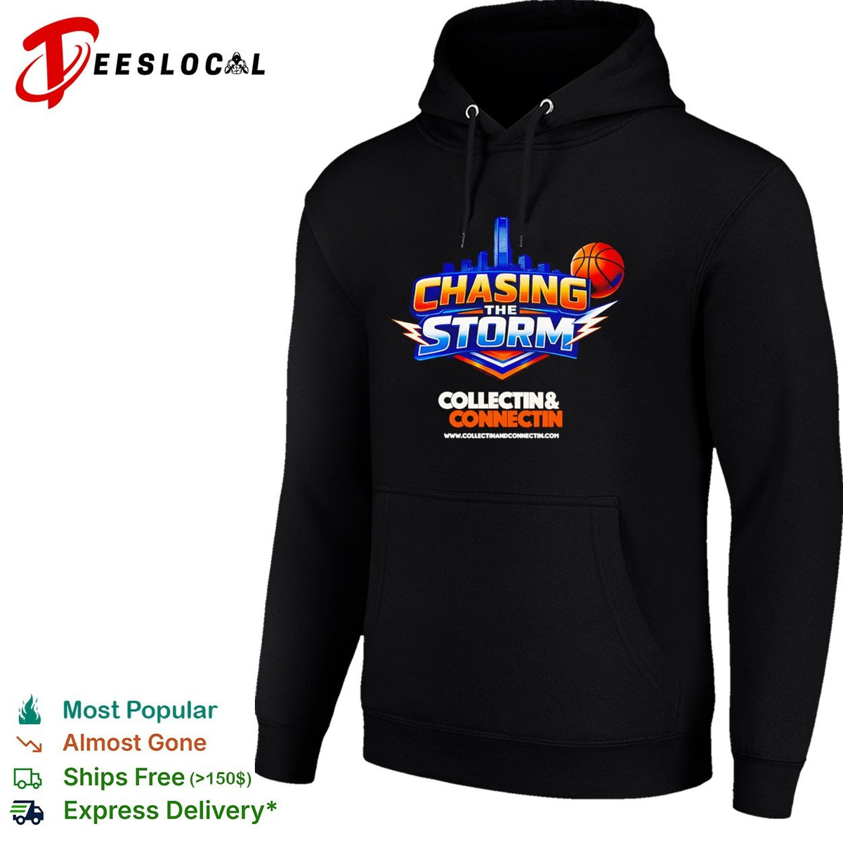 Chasing the storm collectin and connectin basketball shirt