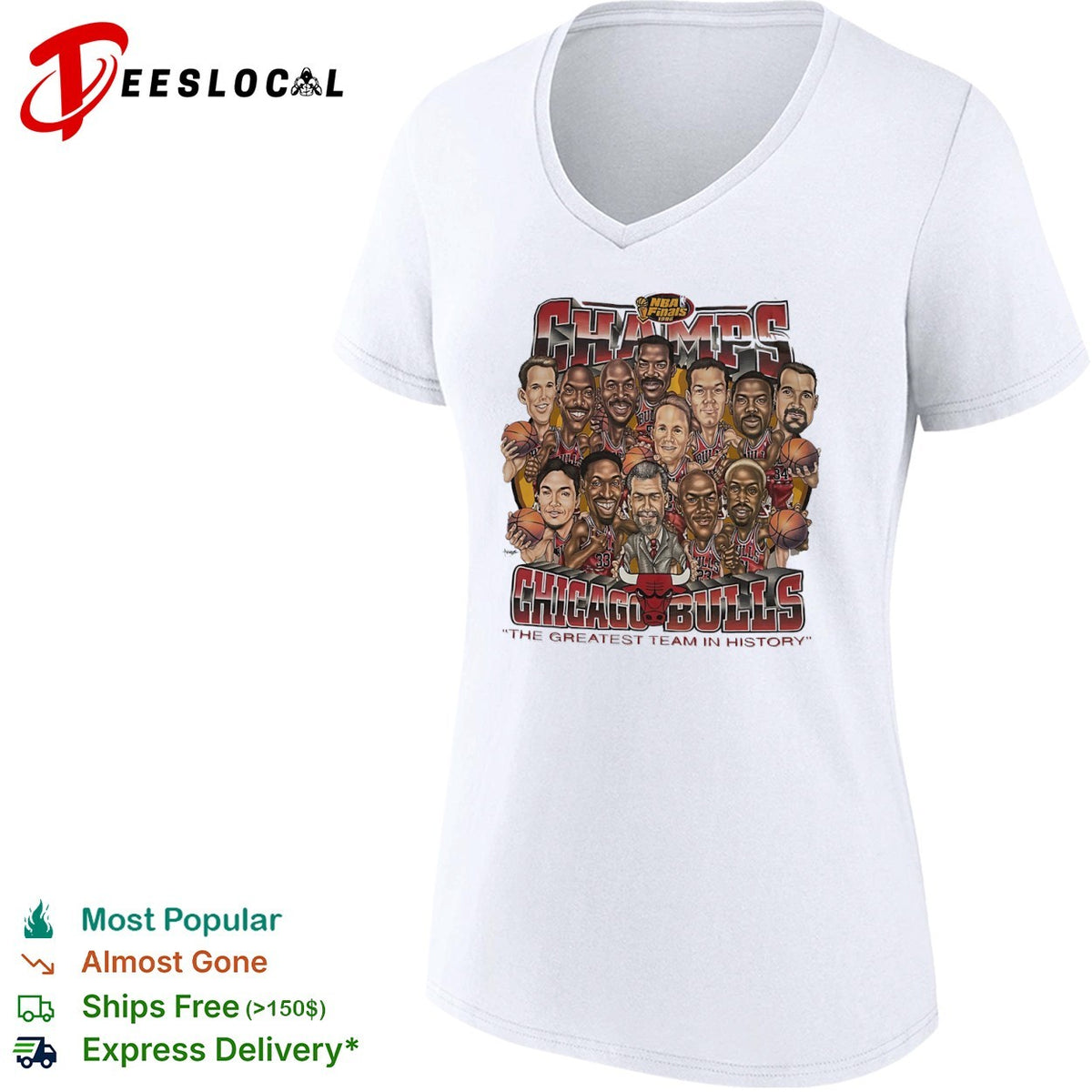 Chicago Bulls 1996 NBA Finals Champs shirt