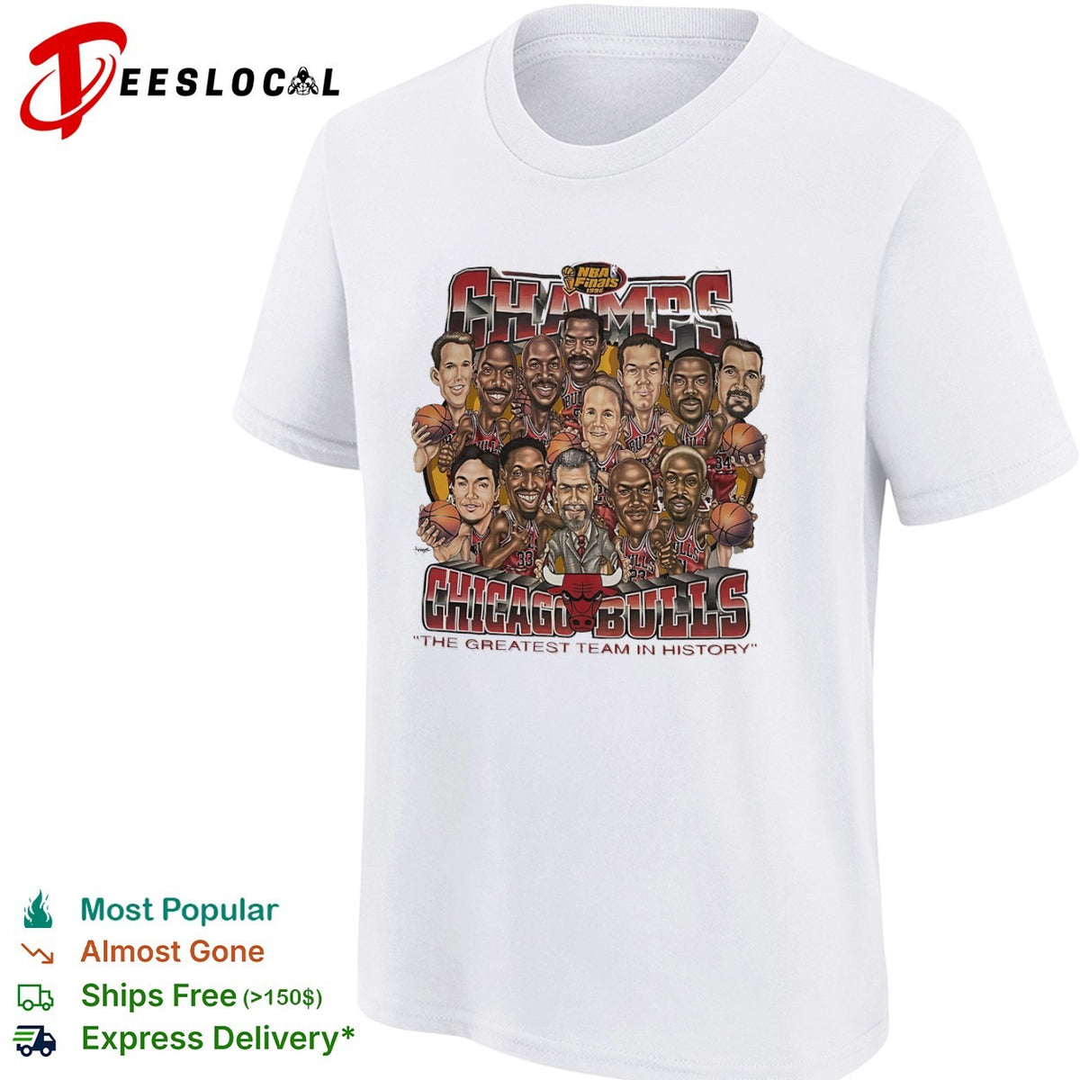 Chicago Bulls 1996 NBA Finals Champs shirt