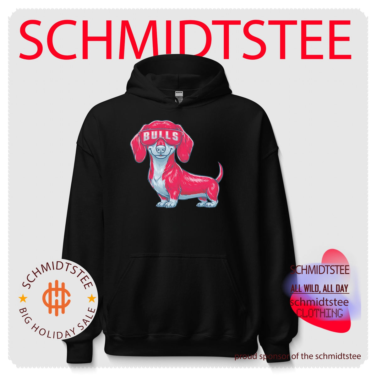 Chicago Bulls Dachshund Dog cartoon shirt