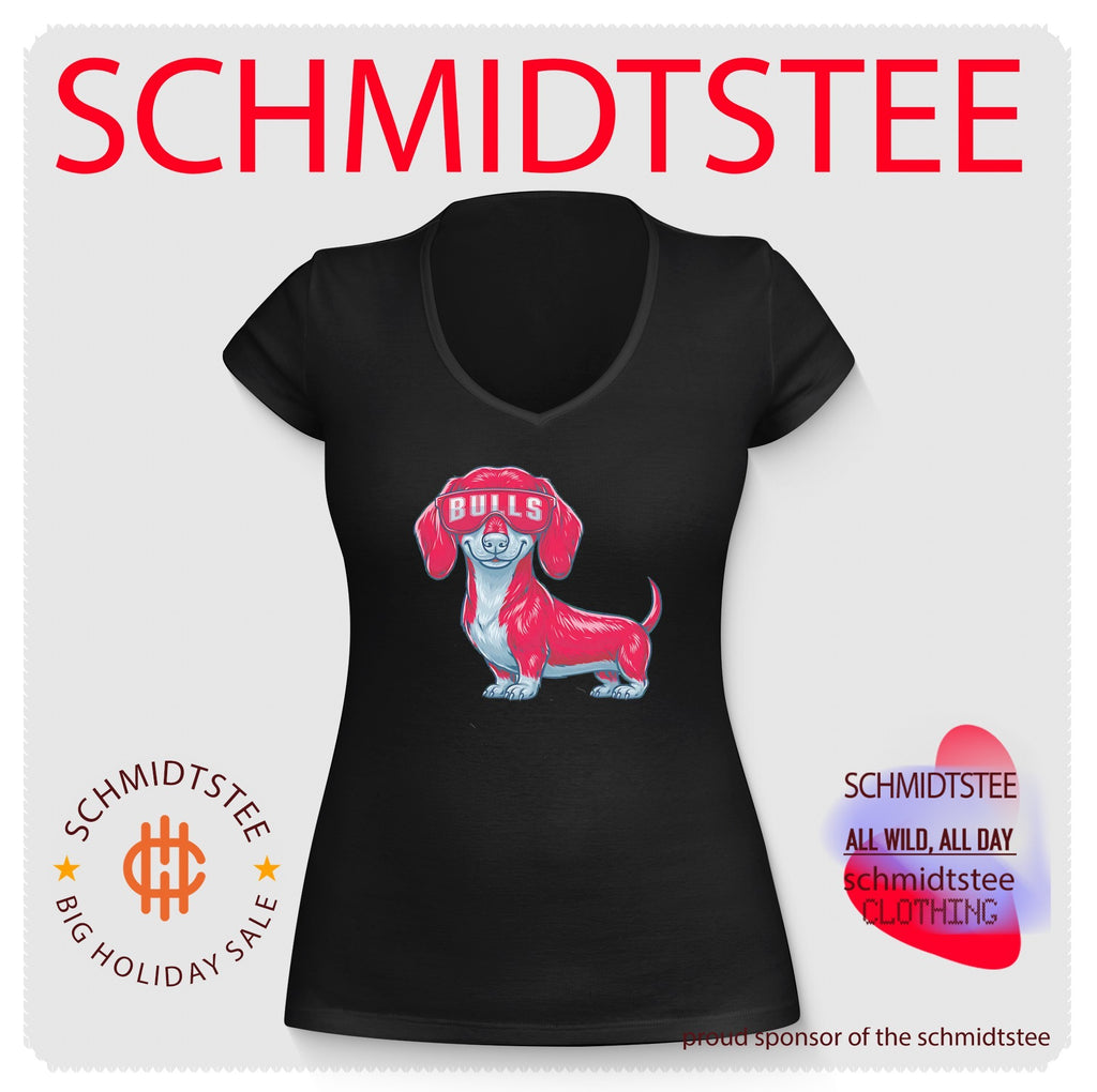 Chicago Bulls Dachshund Dog cartoon shirt