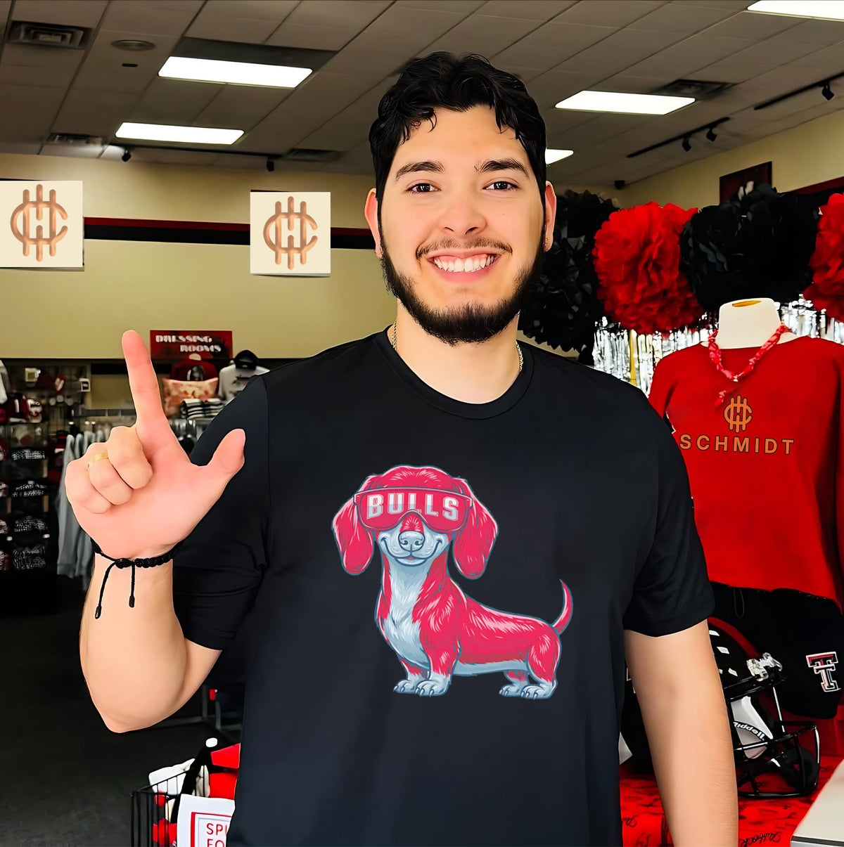 Chicago Bulls Dachshund Dog cartoon shirt