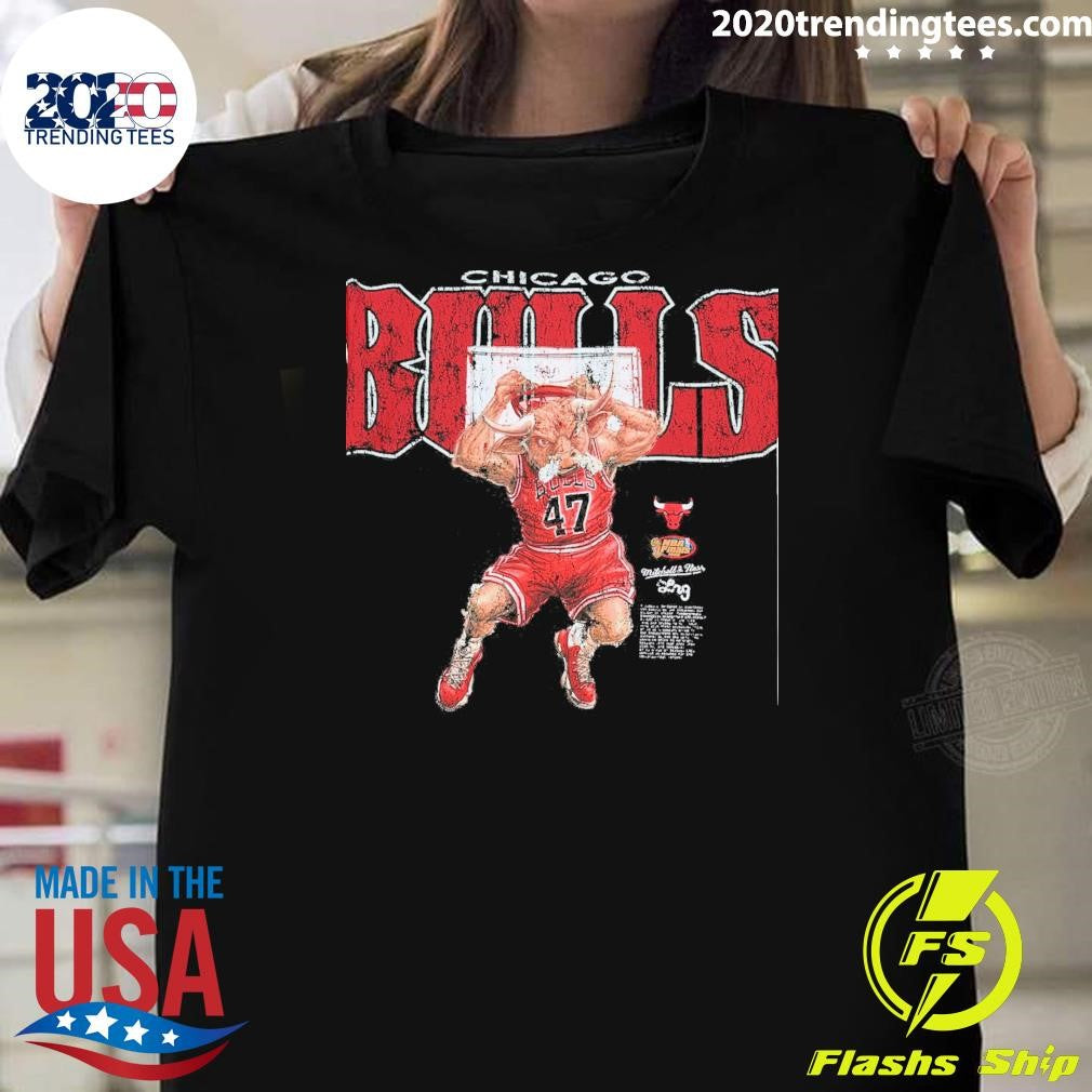 Chicago Bulls Mitchell & Ness x LRG Wild Art Shirt