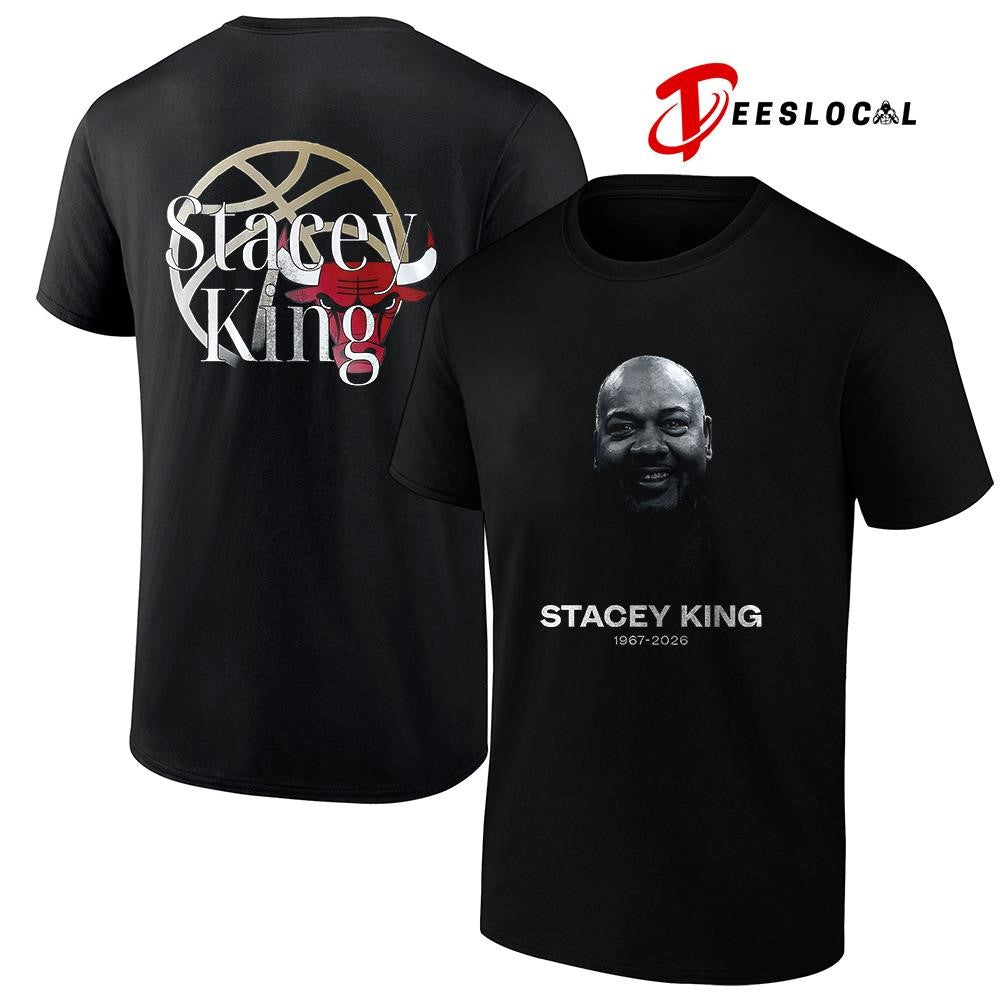 Chicago Bulls Stacey King in loving memories portrait shirt