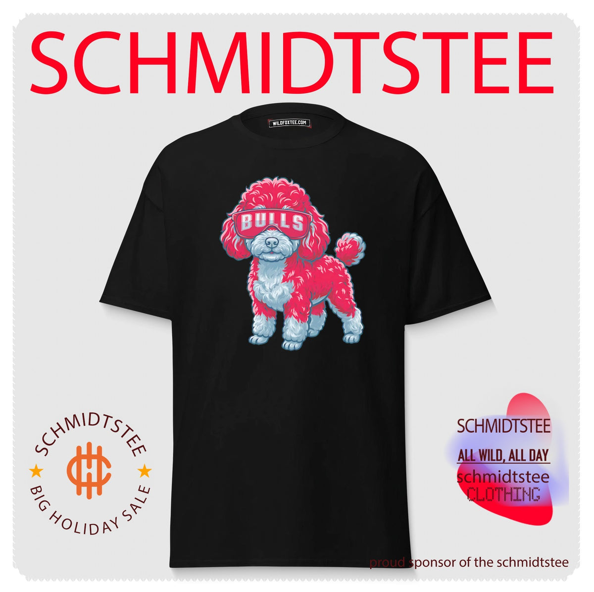 Chicago Bulls Teacup Poodle cartoon shirt
