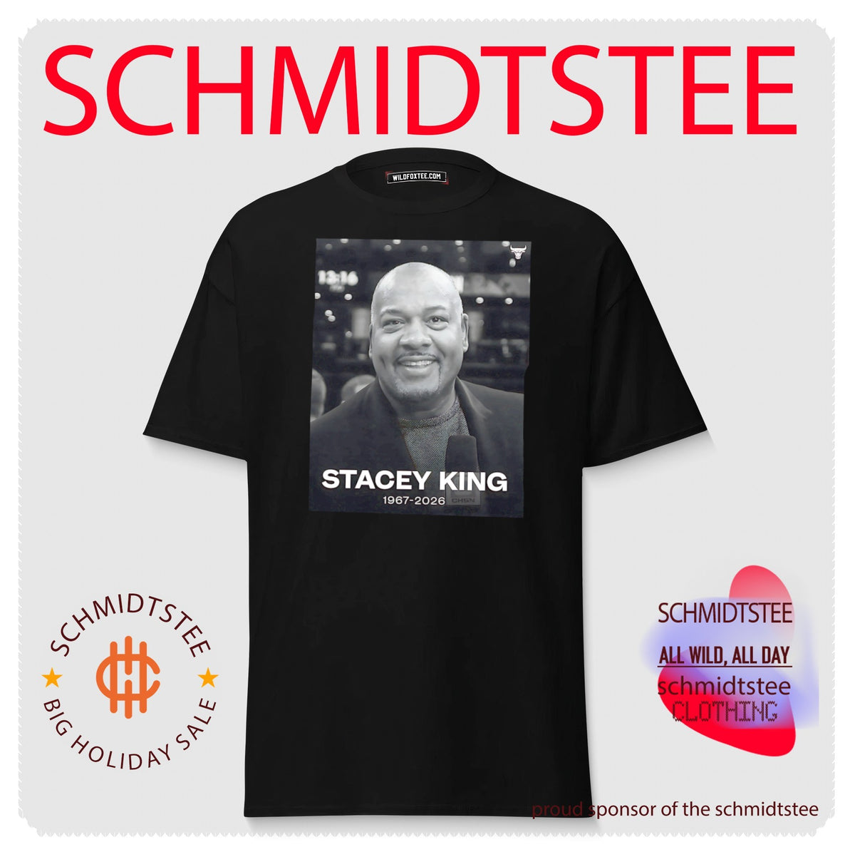 Chicago Bulls logo Stacey King 1967-2026 tribute Rip Legend shirt