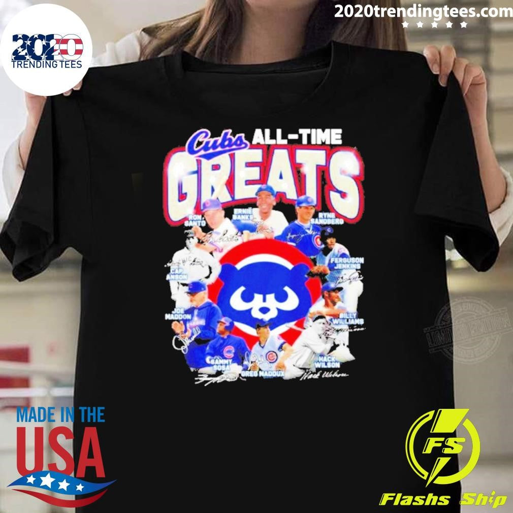 Chicago Cubs All-time Greats Legends Forever All Team Signatures Shirt
