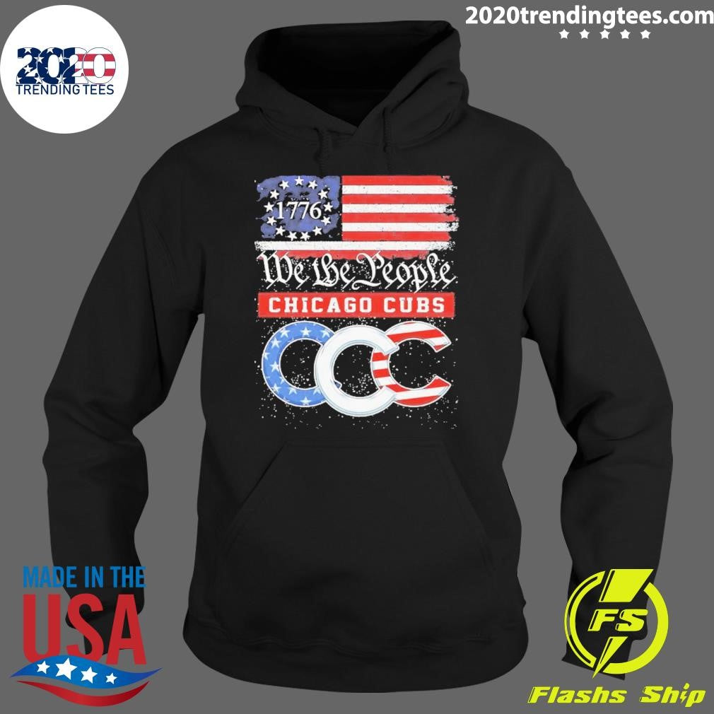 Chicago Cubs Baseball We The People 1776 American Flag Shirt