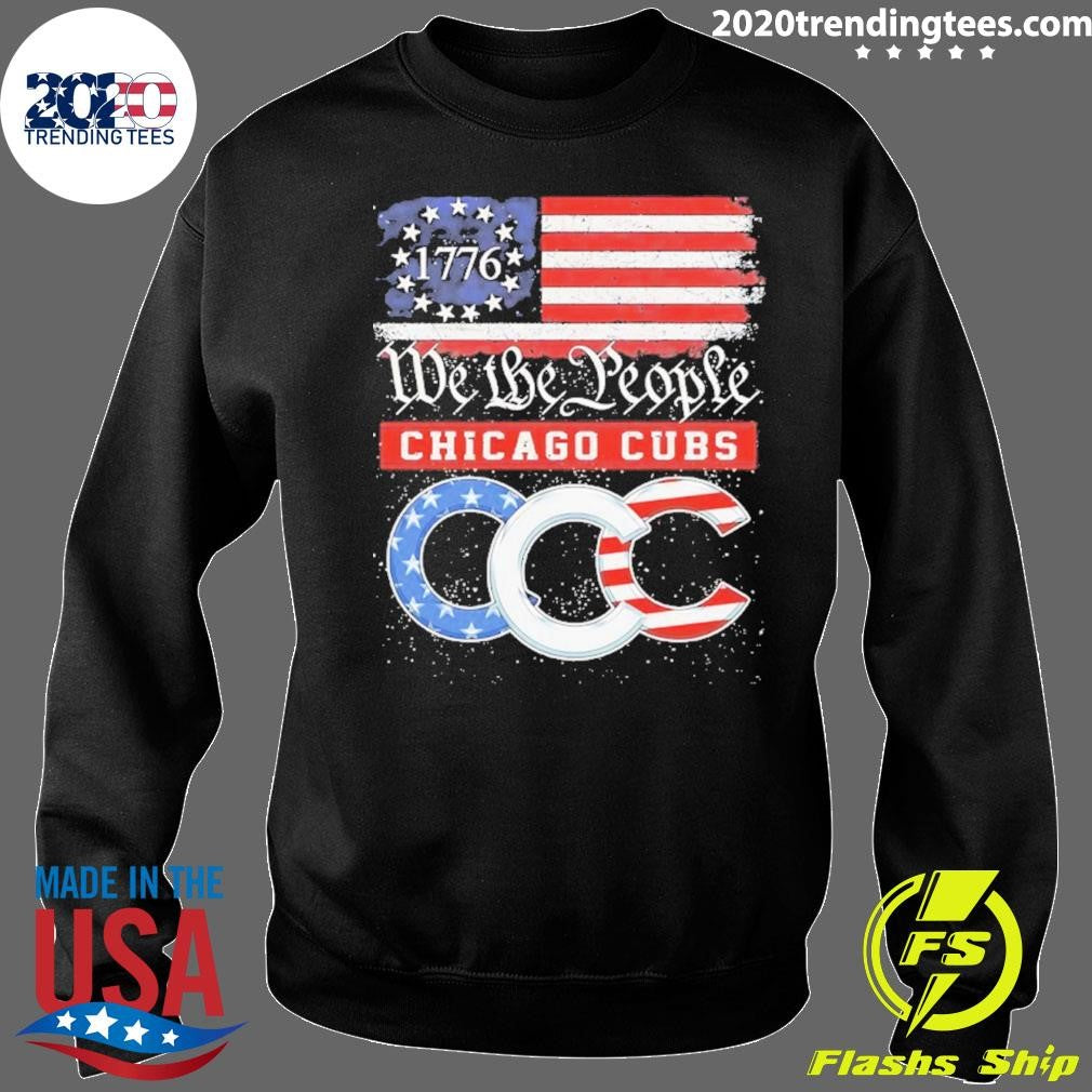 Chicago Cubs Baseball We The People 1776 American Flag Shirt