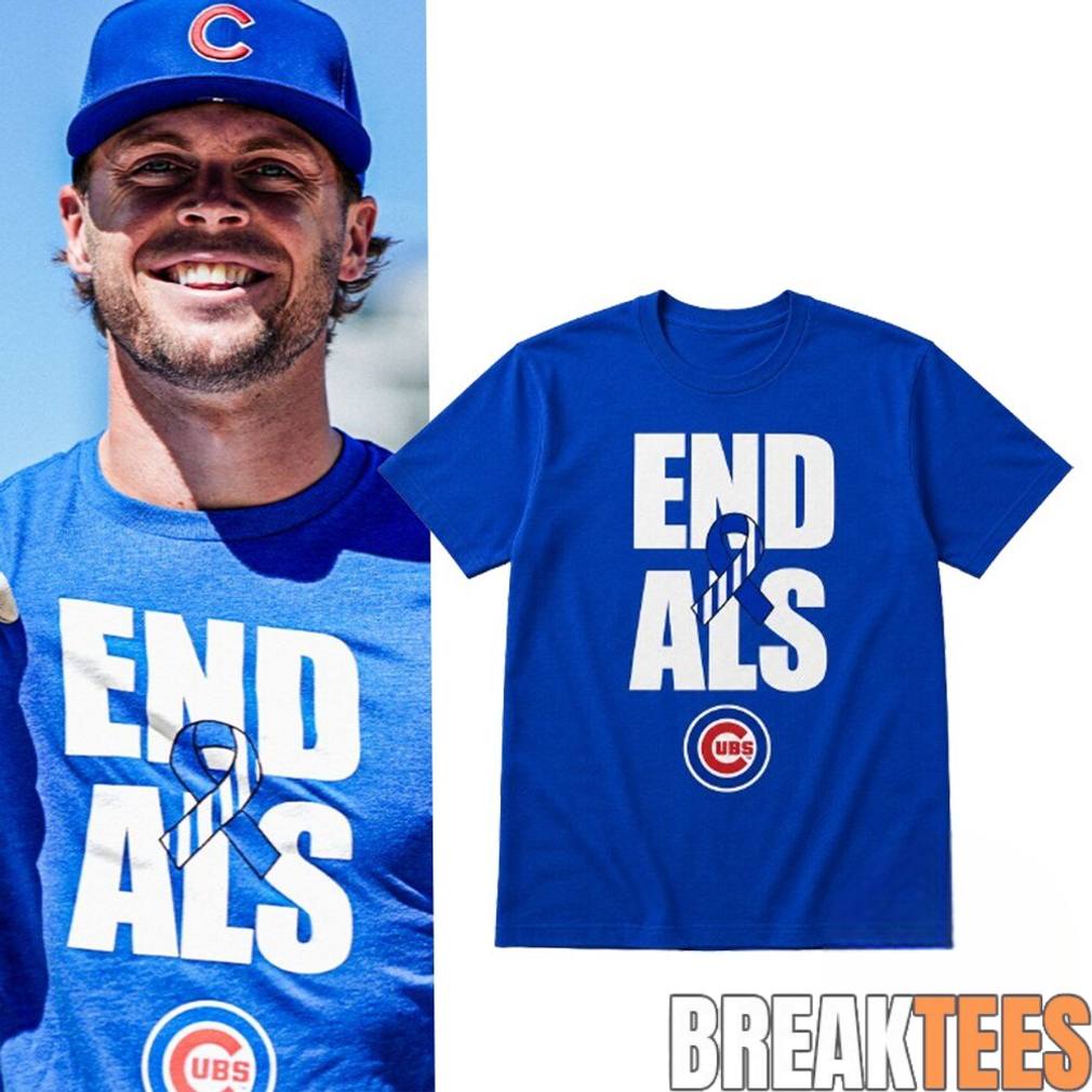 Chicago Cubs Nico Hoerner End ALS Awareness Shirt