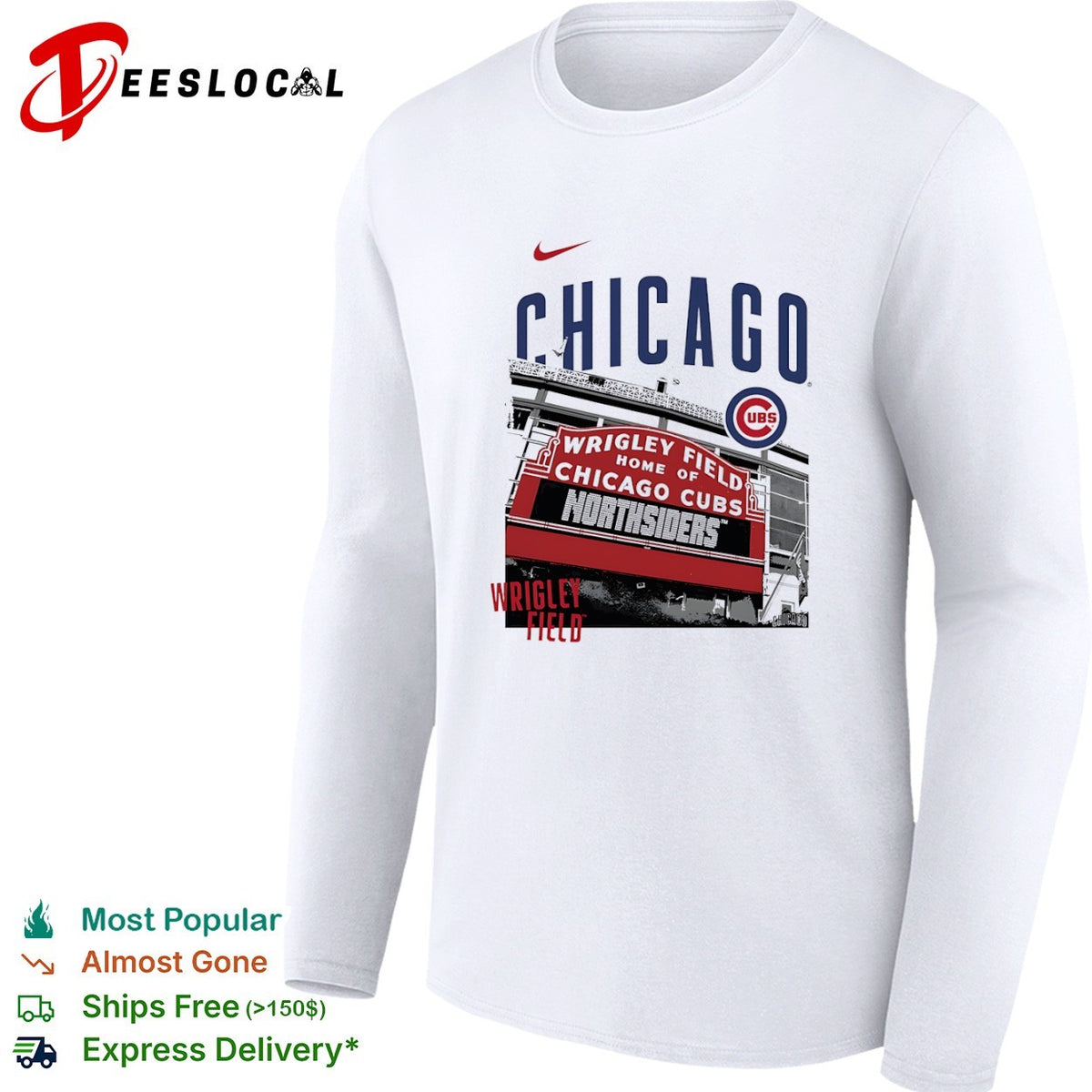 Chicago Cubs Wrigley Field Northsiders Major League Baseball Team Logo shirt