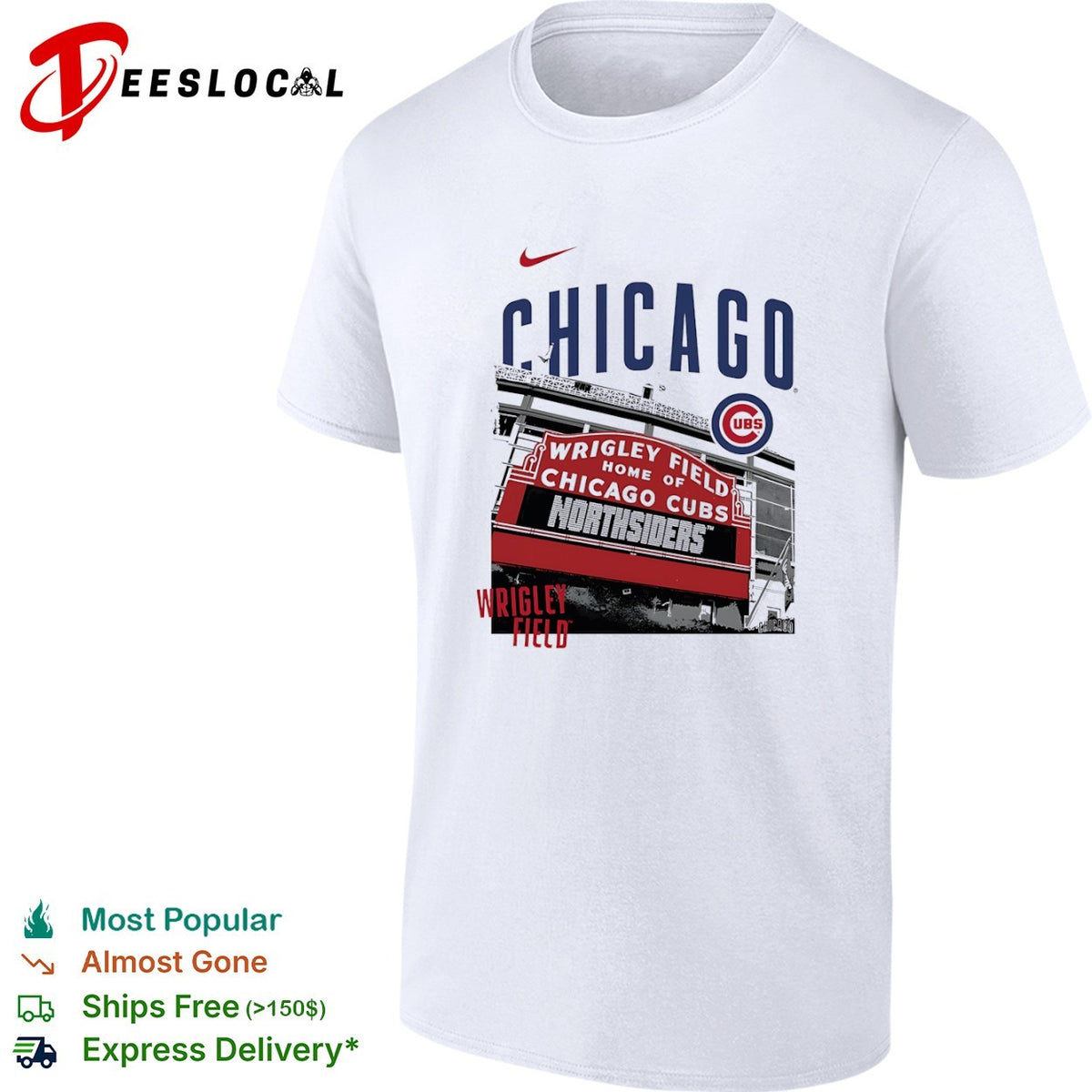 Chicago Cubs Wrigley Field Northsiders Major League Baseball Team Logo shirt