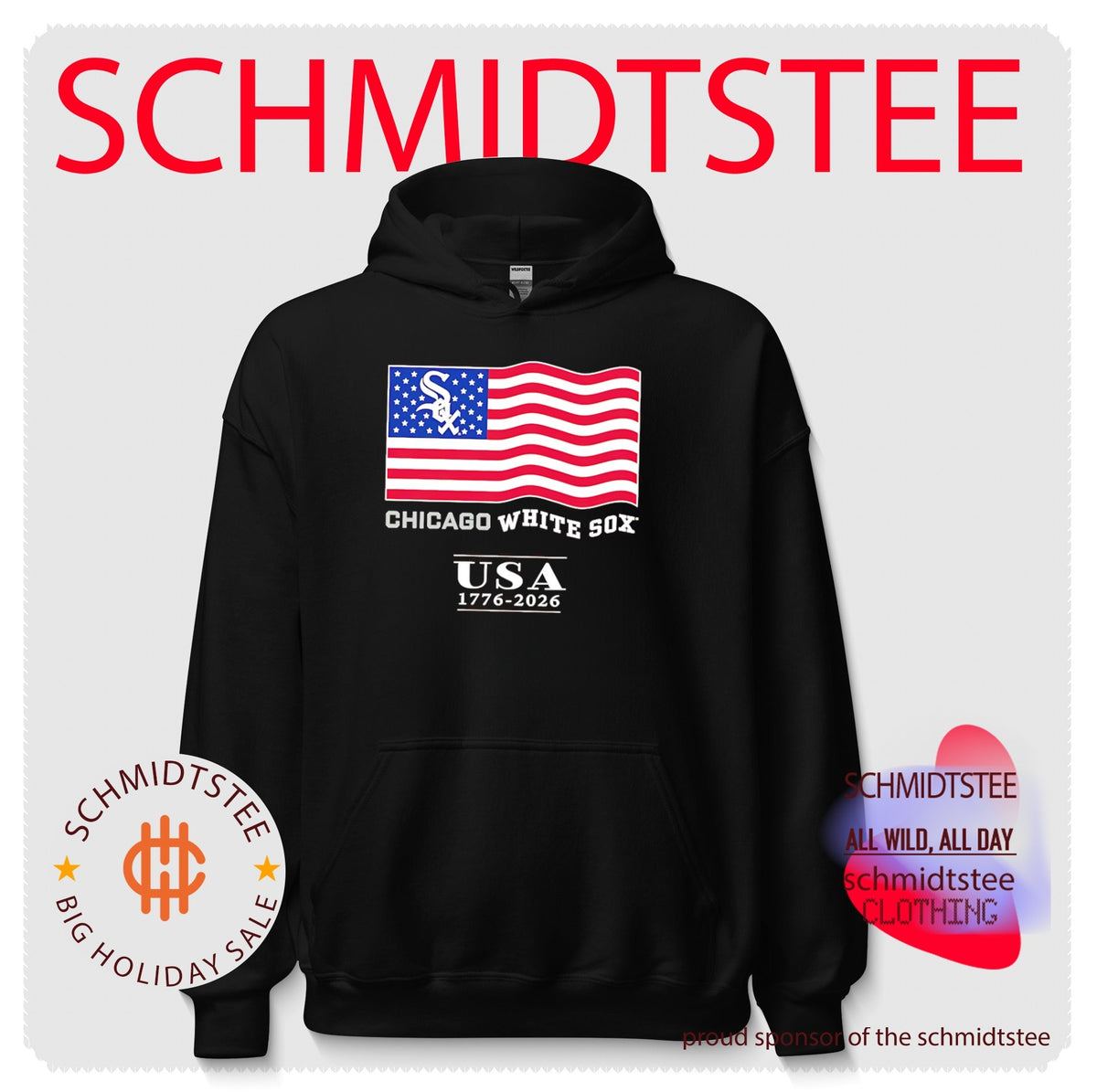 Chicago White Sox USA 1776-2026 Patriotic Flag 4th of July shirt