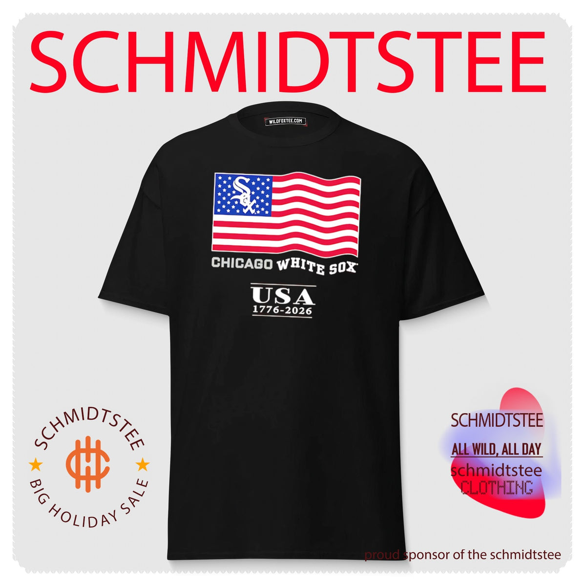 Chicago White Sox USA 1776-2026 Patriotic Flag 4th of July shirt