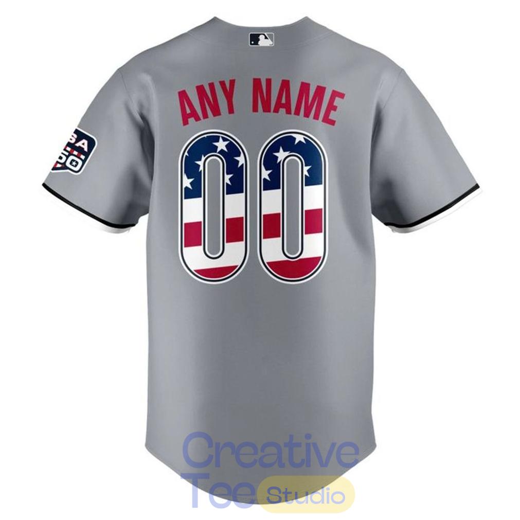 Chicago White Sox USA 250 Fourth of July Road Stadium Baseball Jersey