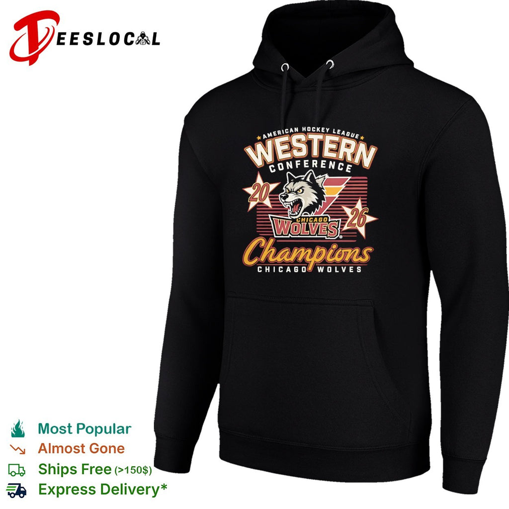 Chicago Wolves 2026 American Hockey League Western Conference Champions shirt