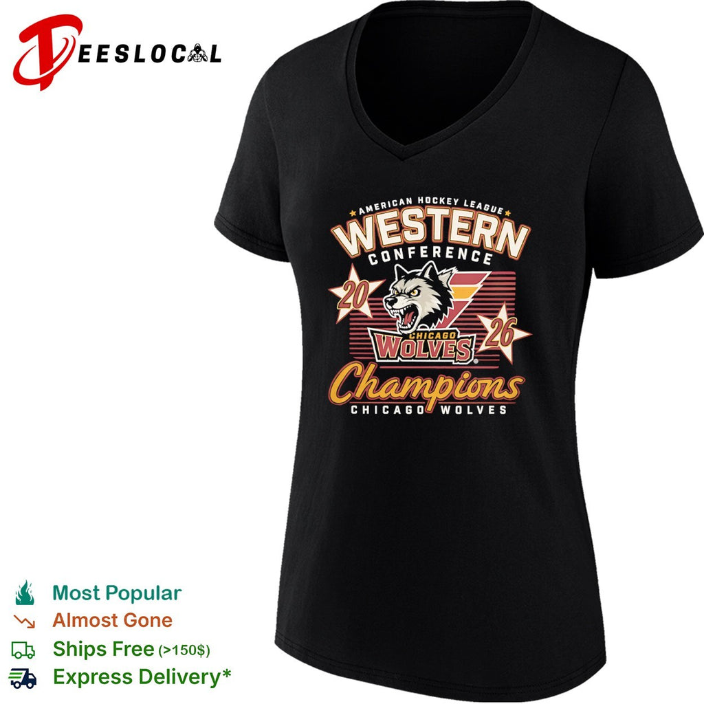 Chicago Wolves 2026 American Hockey League Western Conference Champions shirt