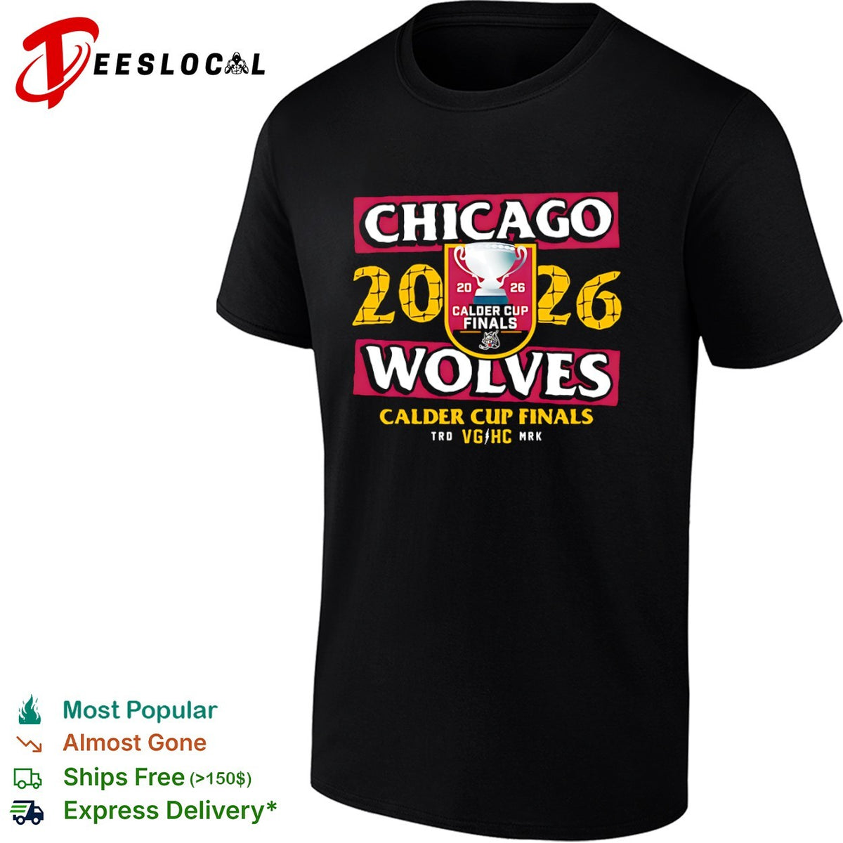 Chicago Wolves 2026 Calder Cup Finals Hockey shirt