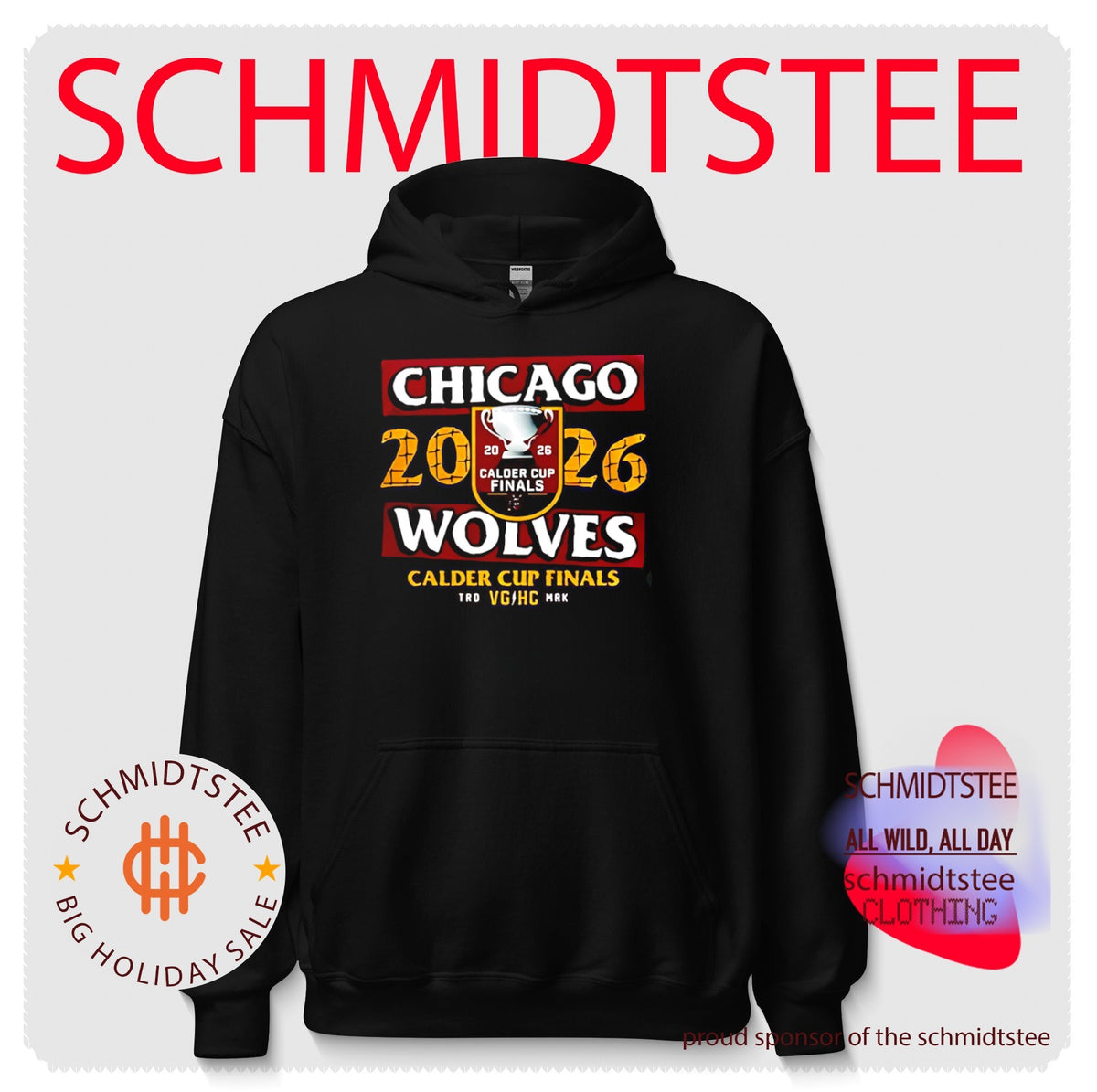Chicago Wolves 2026 Calder Cup Finals logo shirt