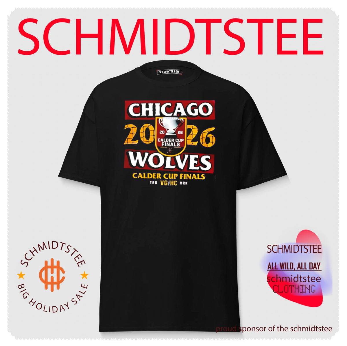 Chicago Wolves 2026 Calder Cup Finals logo shirt