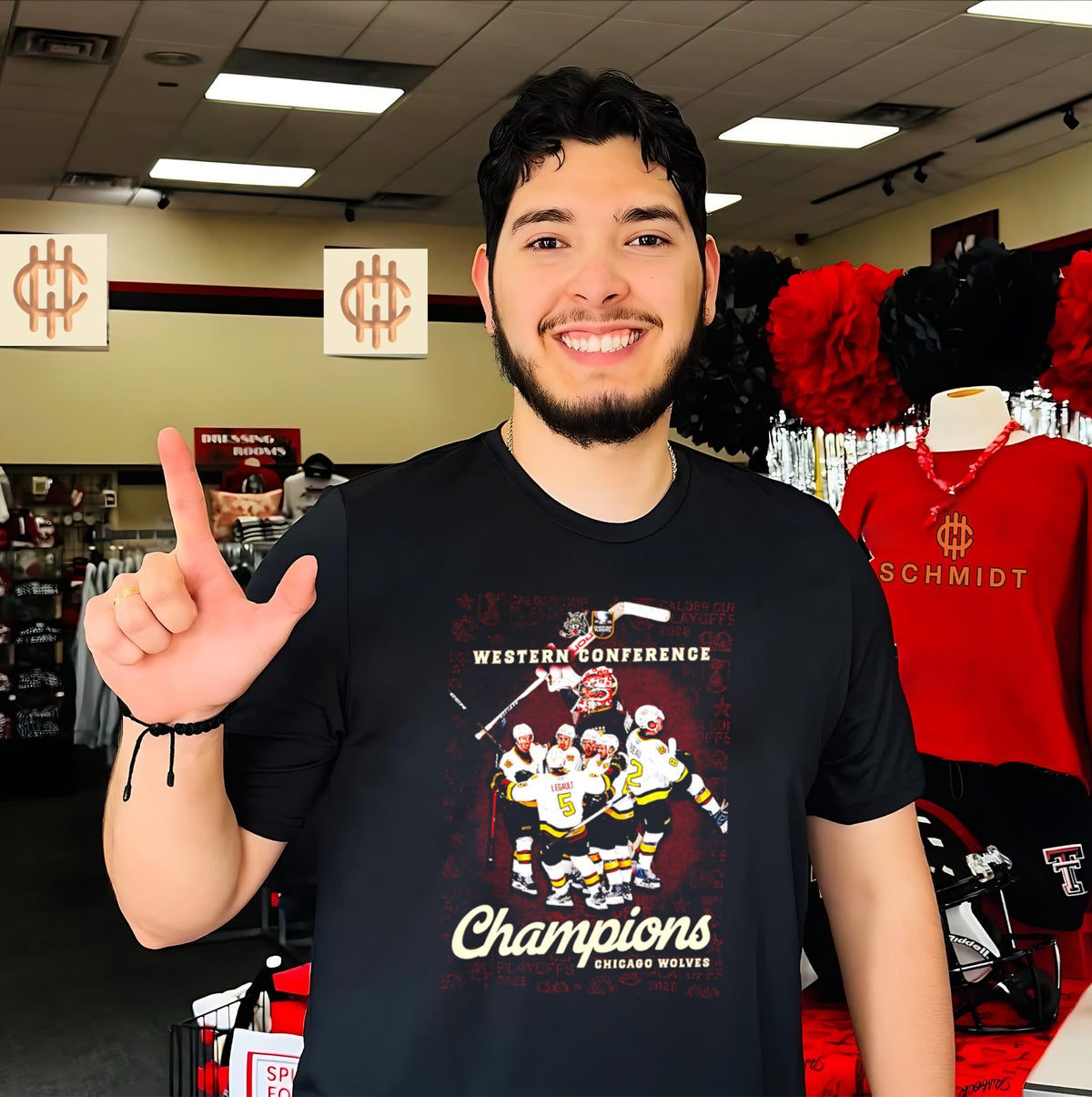 Chicago Wolves 2026 Western Conference Champions poster shirt