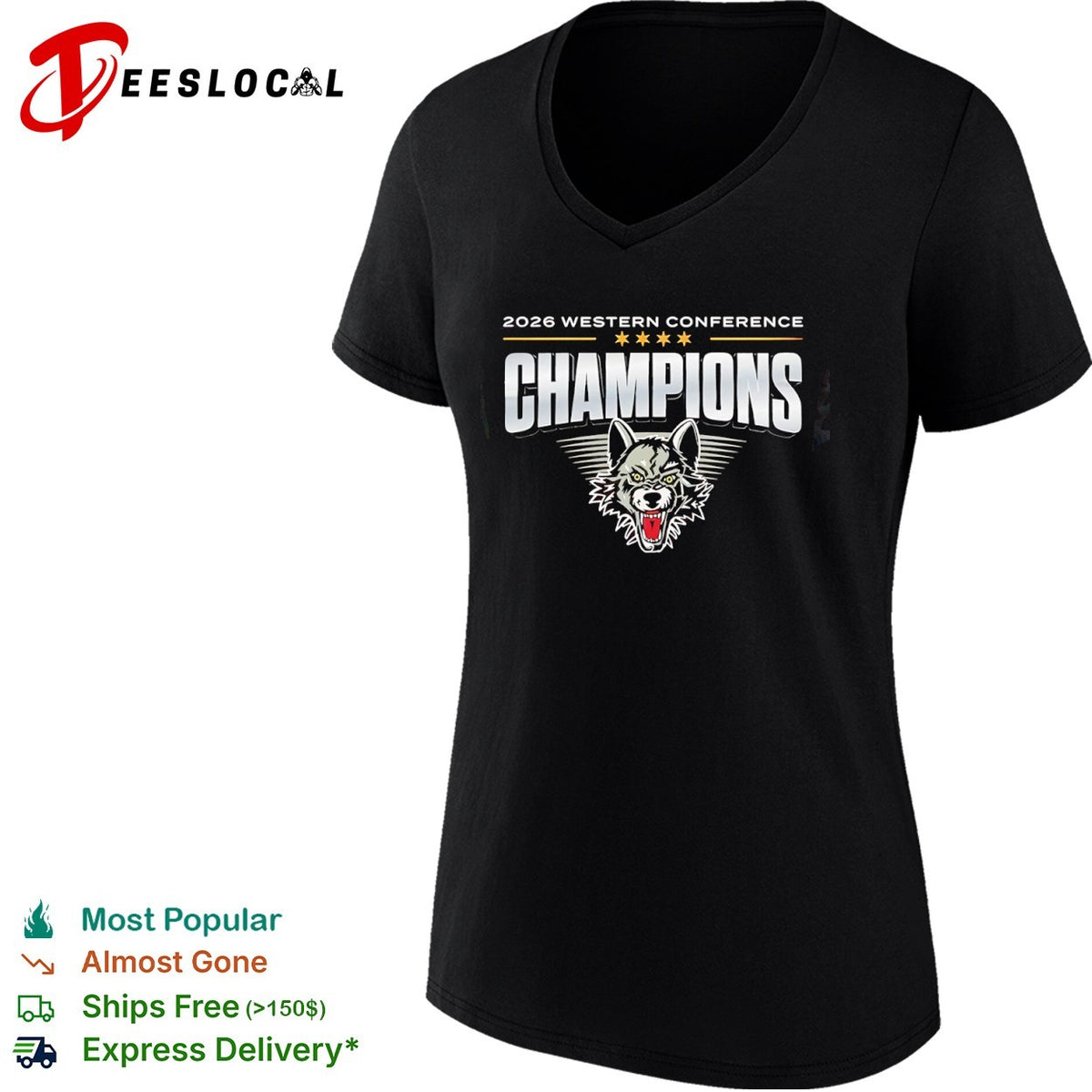 Chicago Wolves Western Conference Champions 2026 Shirt