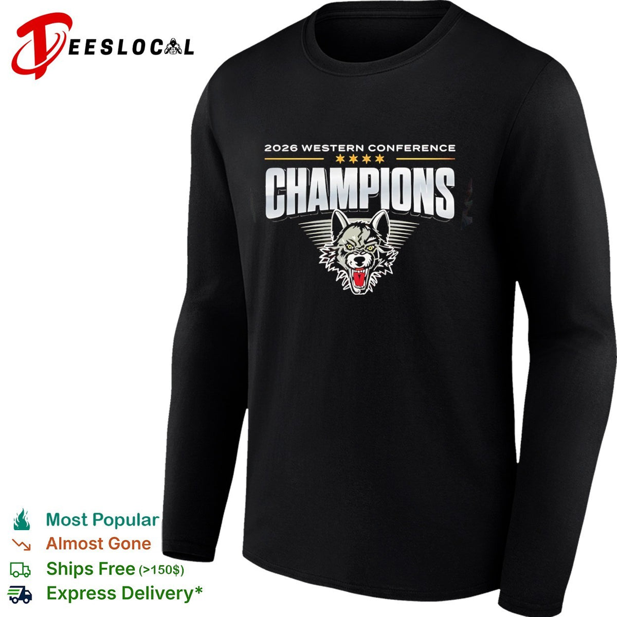 Chicago Wolves Western Conference Champions 2026 Shirt