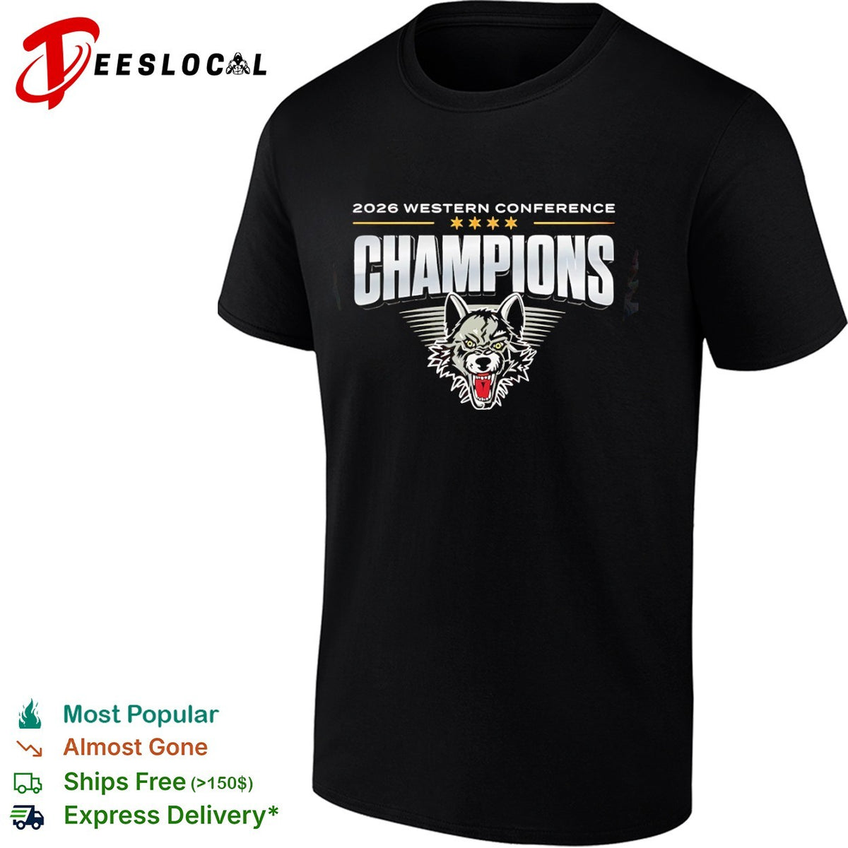 Chicago Wolves Western Conference Champions 2026 Shirt