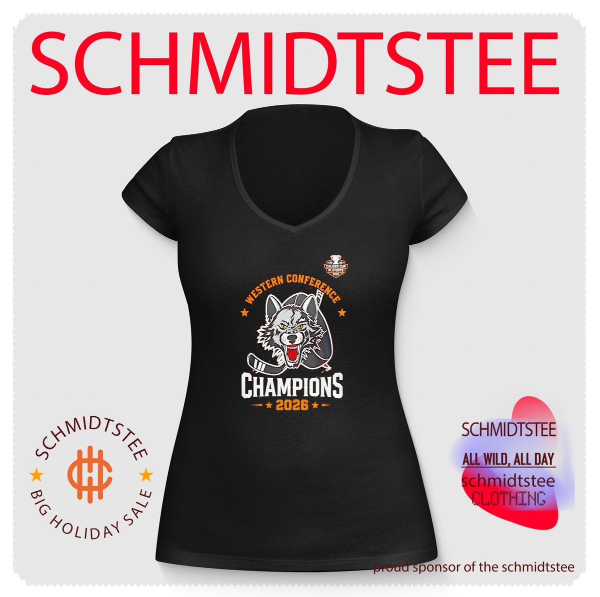 Chicago Wolves Wolf Pack Western Champions 2026 shirt