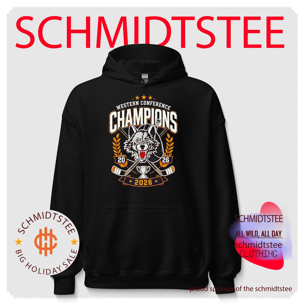 Chicago Wolves Wolf Pack Western Champions 2026 logo shirt