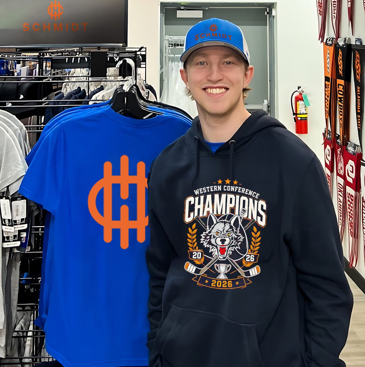 Chicago Wolves Wolf Pack Western Champions 2026 logo shirt