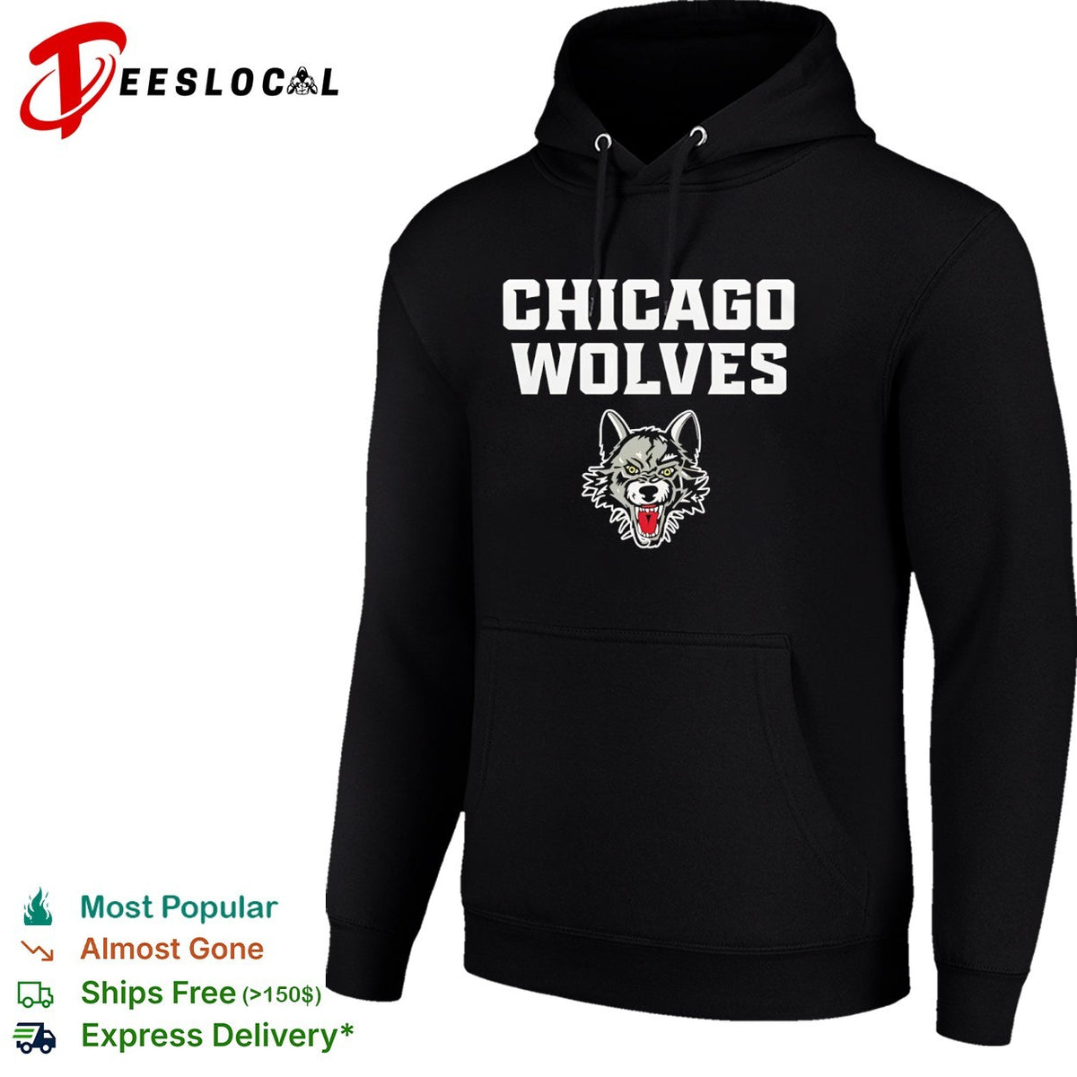 Chicago Wolves hockey team logo shirt