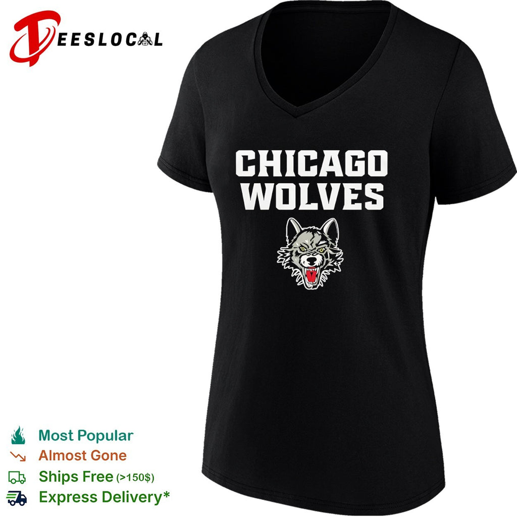 Chicago Wolves hockey team logo shirt