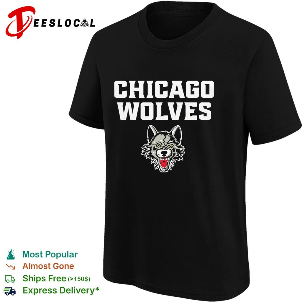 Chicago Wolves hockey team logo shirt