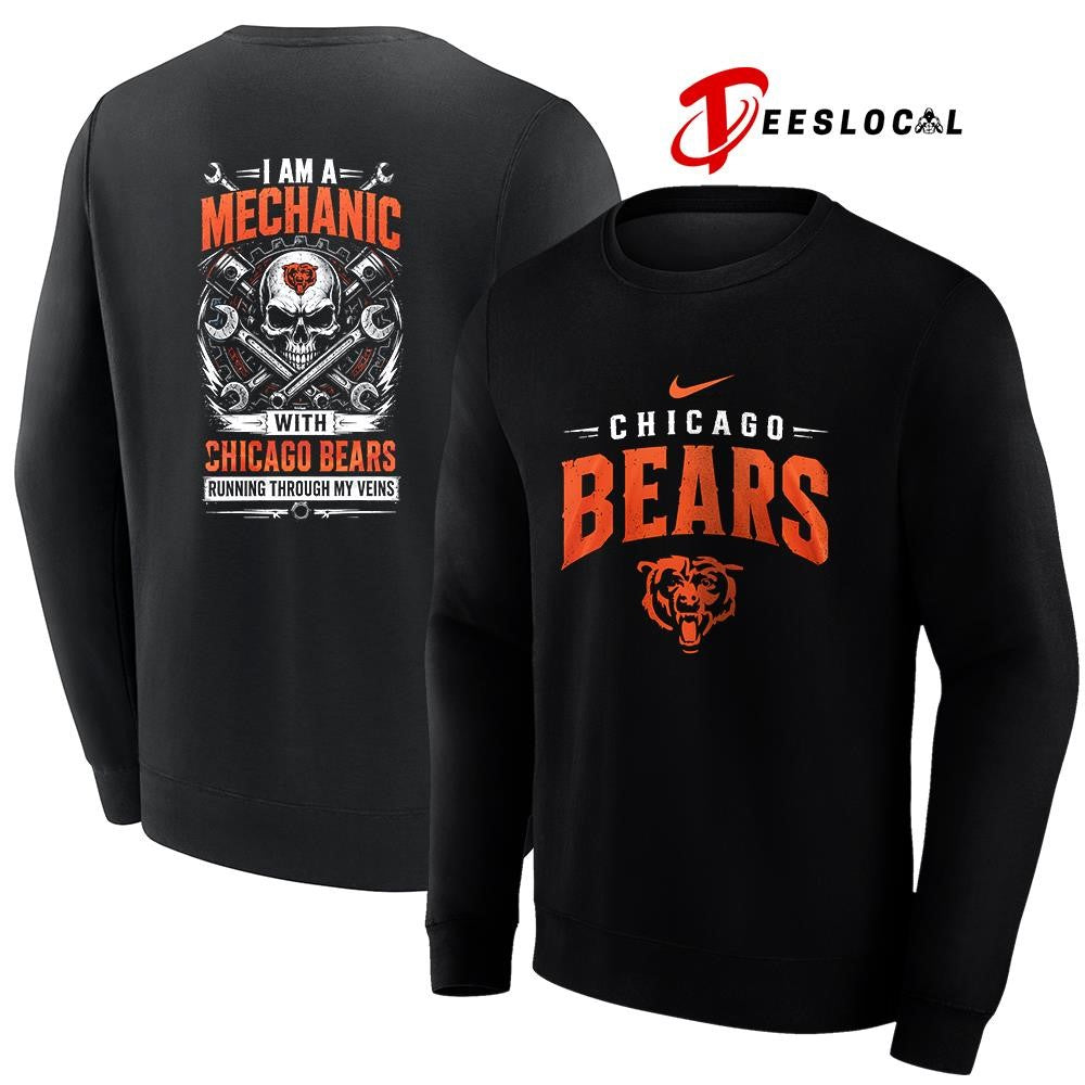 ChicagoBearsIamamechanicrunningthroughmyveinsskeletonshirt